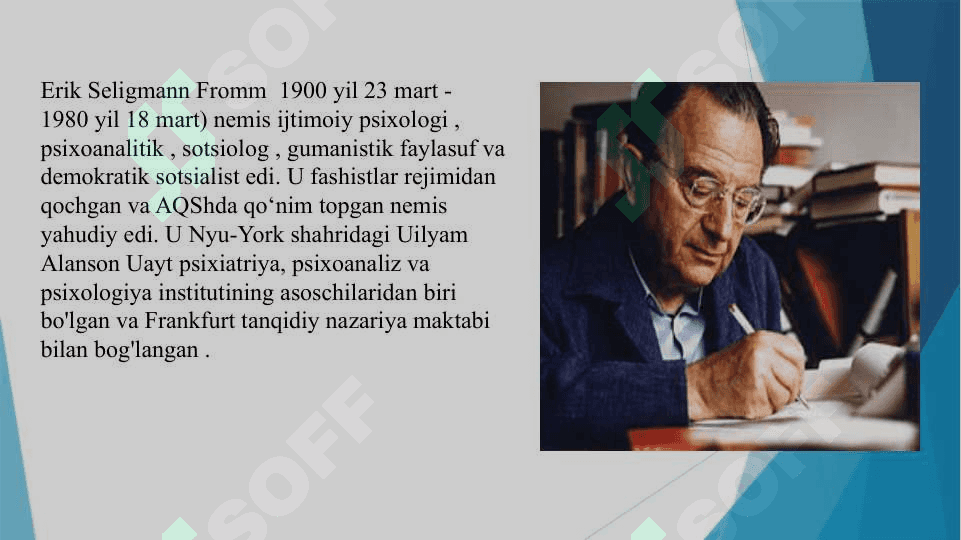Erik From. Hayoti va ijodi 2