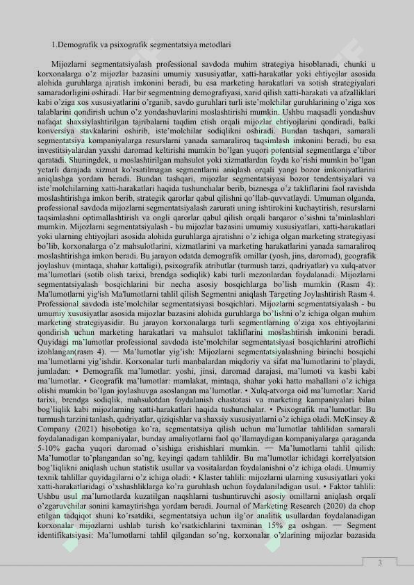 Segmentatsiya va targetlashtirish 3