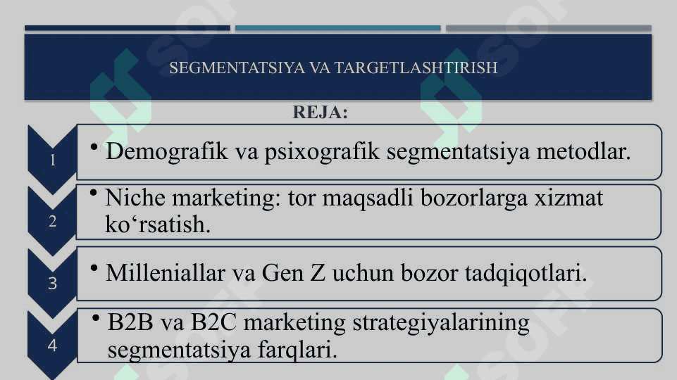 Segmentatsiya targetlash 2