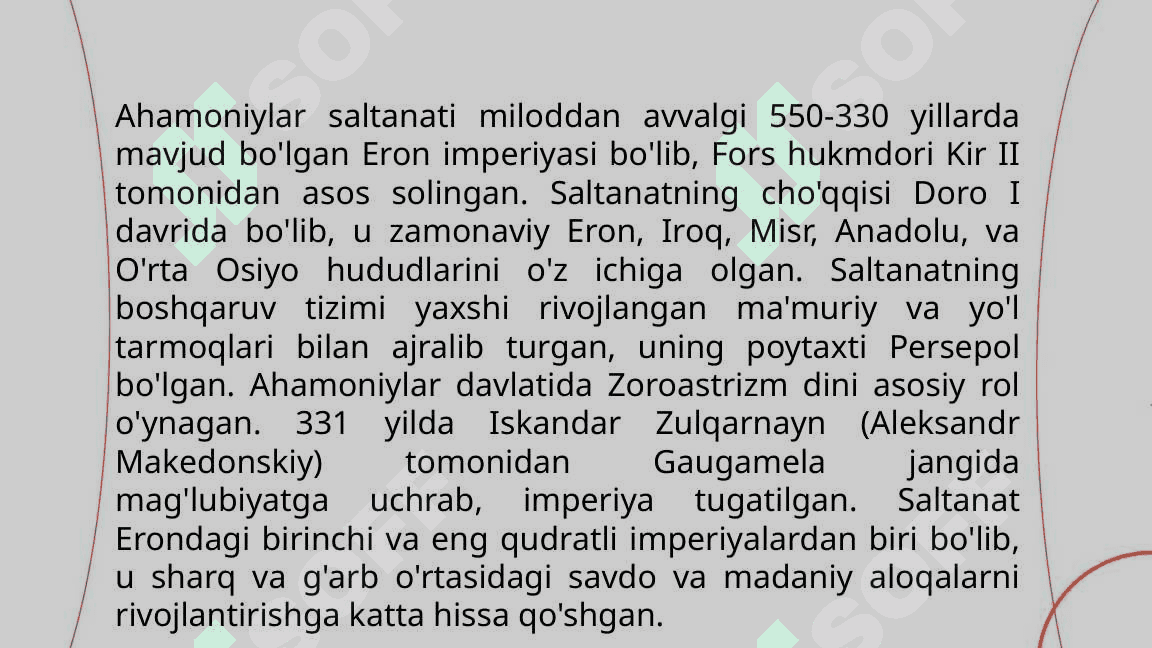 QADIMGI VA ILK O'RTA ASRLARDAGI DAVLATCHILIKNING ASOSIY BOSQICHLARI 8