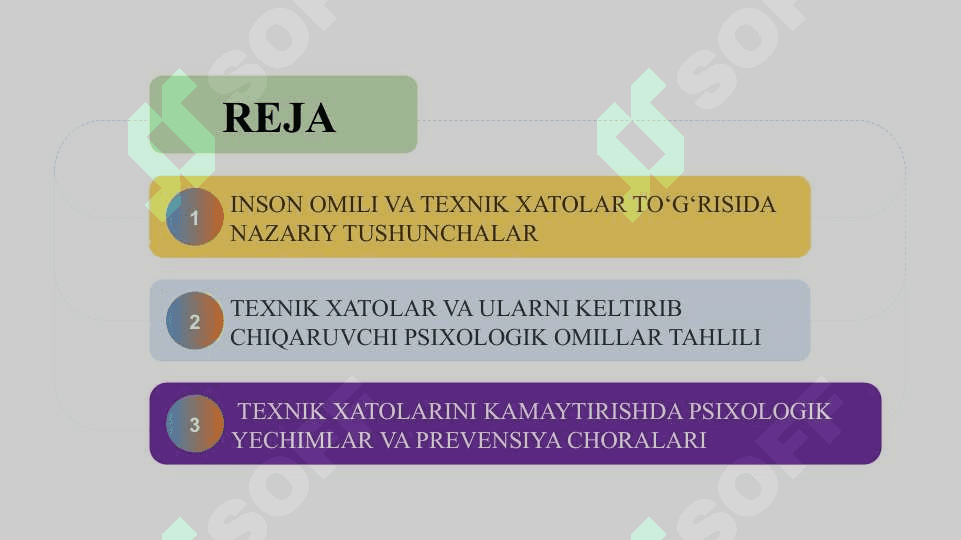 Inson omili va texnik xatolar  Psixologik tahlil slayd 2