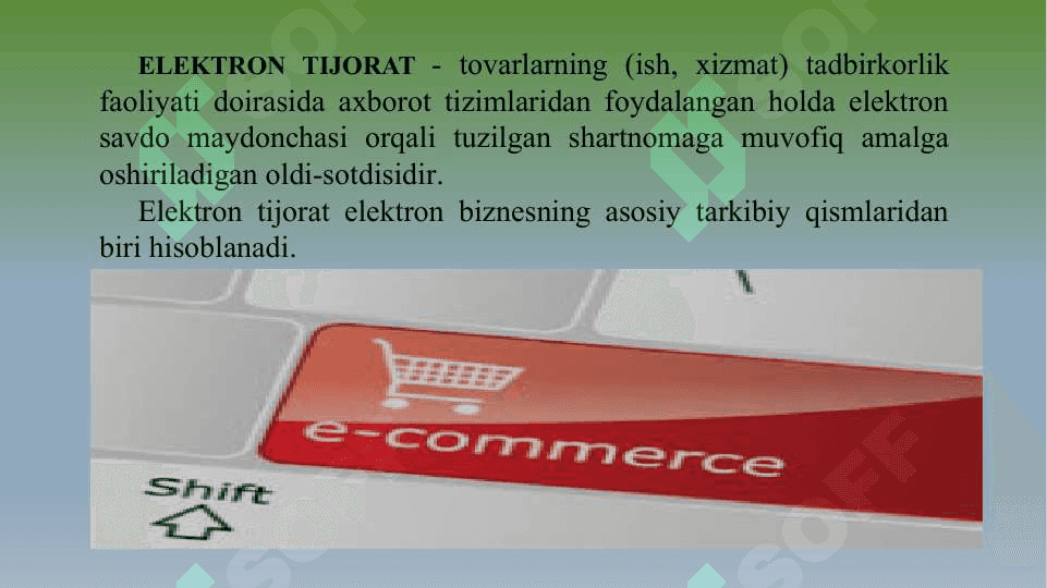 Elektron biznes va mobil tijorat texnologiyalari. 5