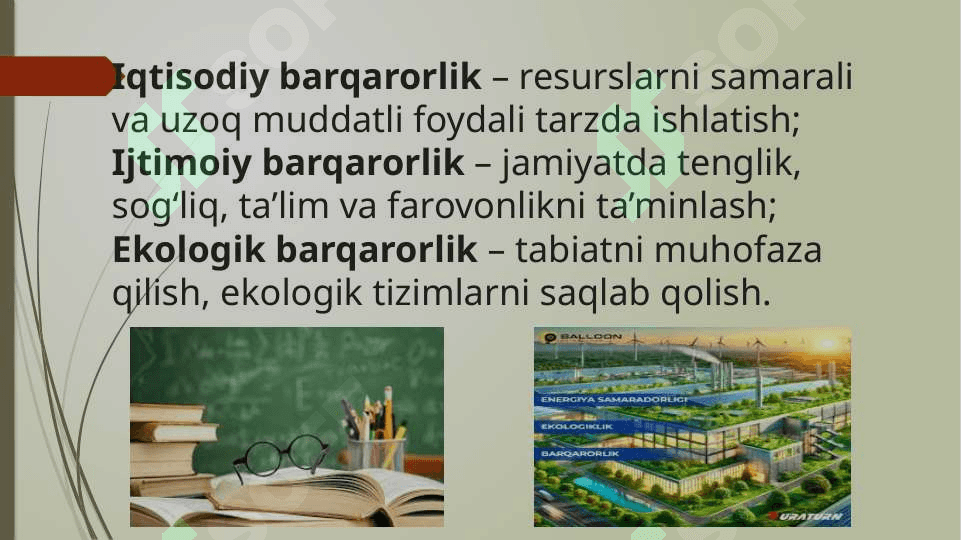 Barqaror rivojlanish va atrof muhitdagi tabiiy kimyoviy oʻzgarishlar 4
