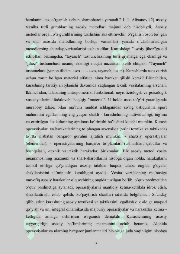 Kurashning xususiyatlari va boshqa jang san'atlardan farqlari 7