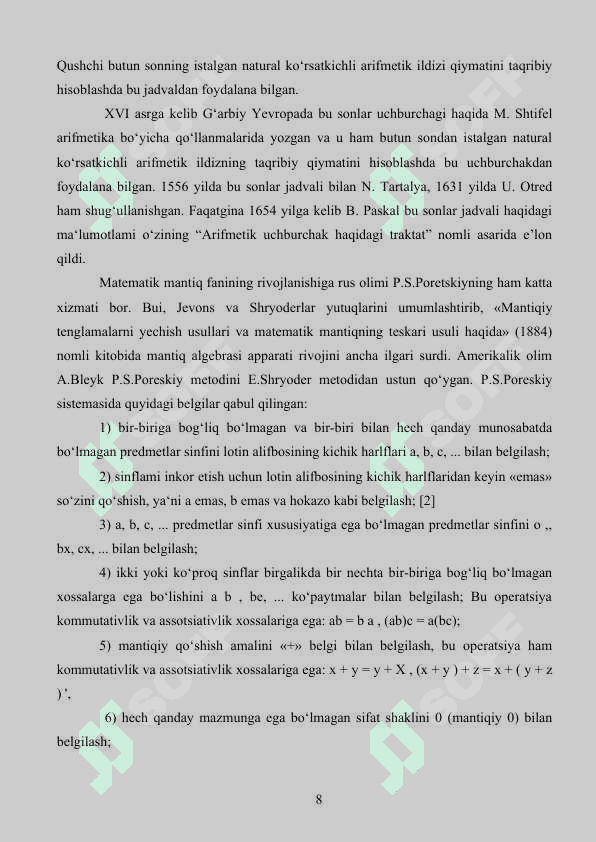 To'plamlar, to'plamlar ustida amallar va to'plamlarning berilish usullari 7