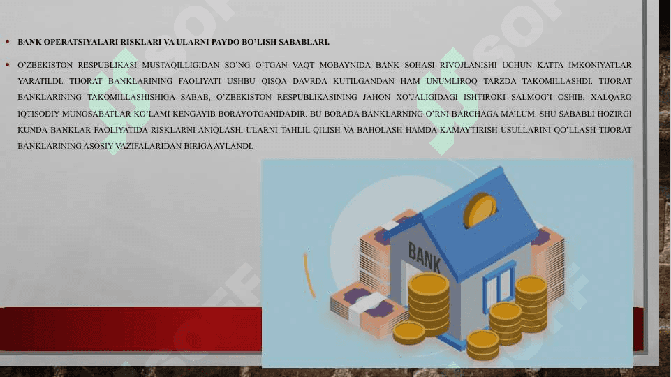 Tijorat bankining risklarni boshqarish bo'limi bilan tanishish 3