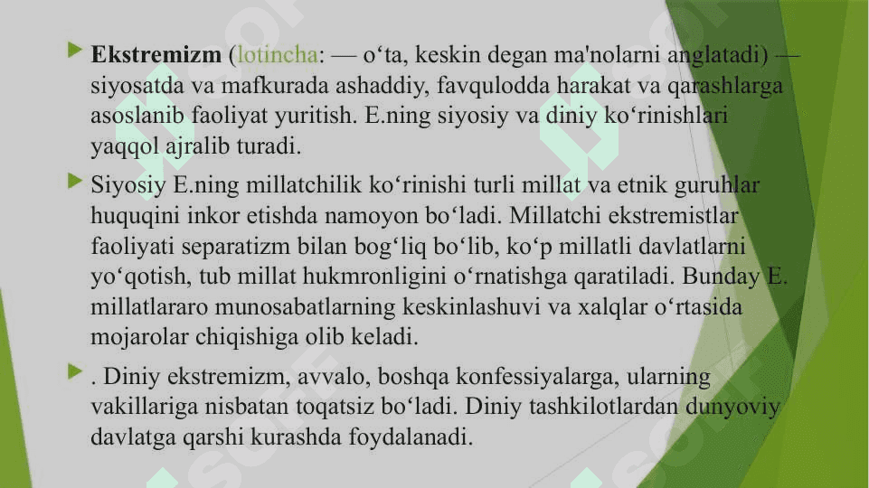 diniy ekstremizm va terrorizmning mintaqada paydo bo`lish sabablari 4