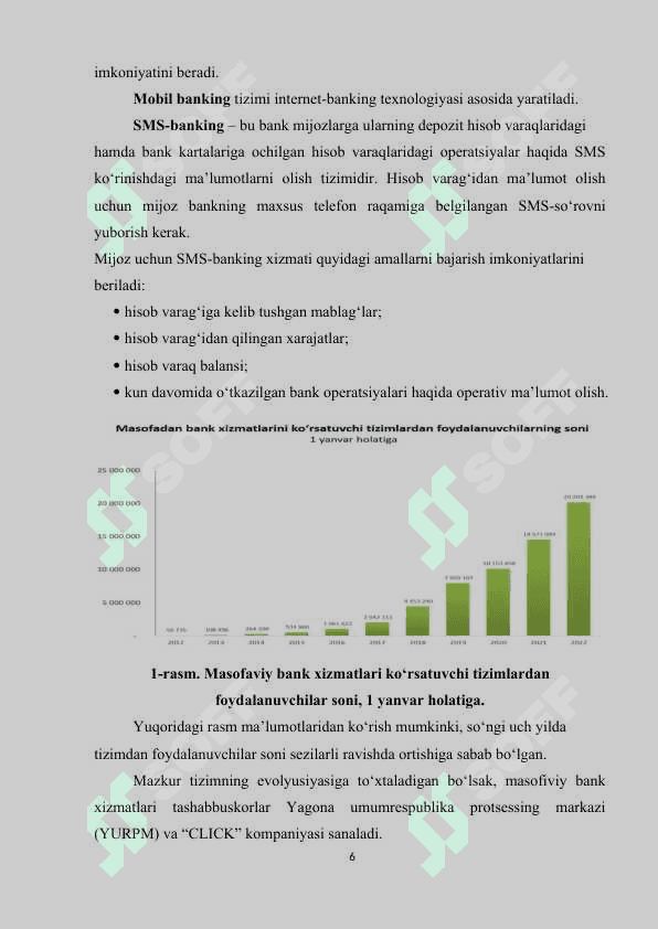 Internet banking mazmuni, iqtisodiy ahamiyati va amal etish mexanizmi 6