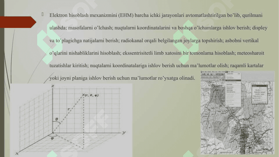 Yer tuzish ishlаrini bаjаrishdа elektrоn tахeоmetrlаrdаn fоydаlаnish 8