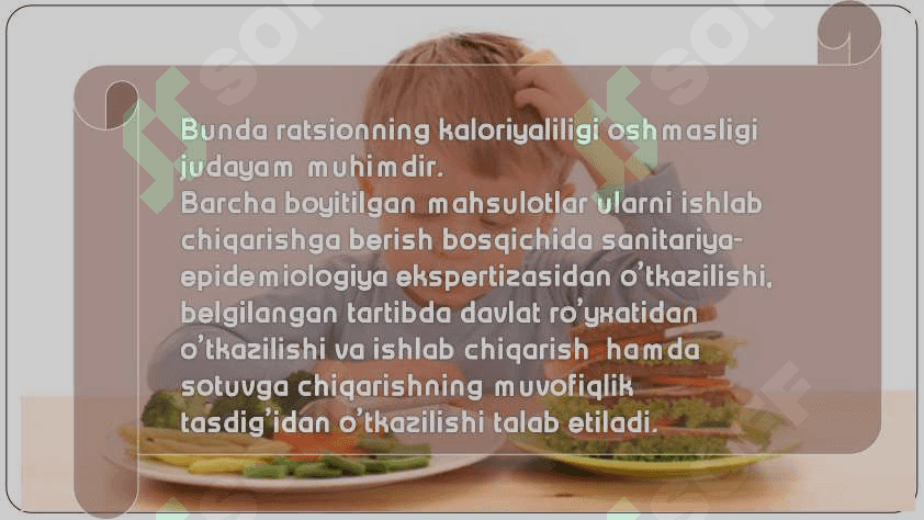 Boyitilgan mahsulotlarning tarkibini aniqlash 8
