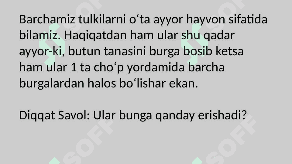 Biologiyadan mantiqiy savollar 2