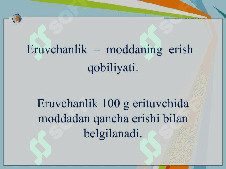 Eritmalar va ularning konsentratsiyalari haqida tushuncha 6