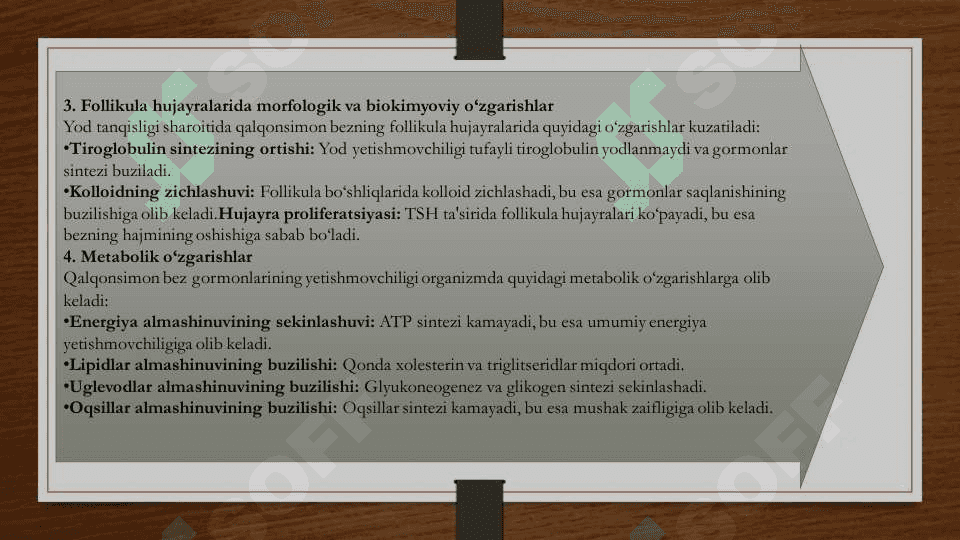 Endemik buqoq va gipotireozning patogenezi va davolash usullari pdf, pptx 8