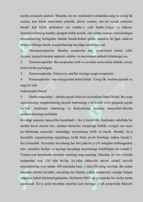 Analizatorlarning yosh xususiyatlari va gigienasi. 3