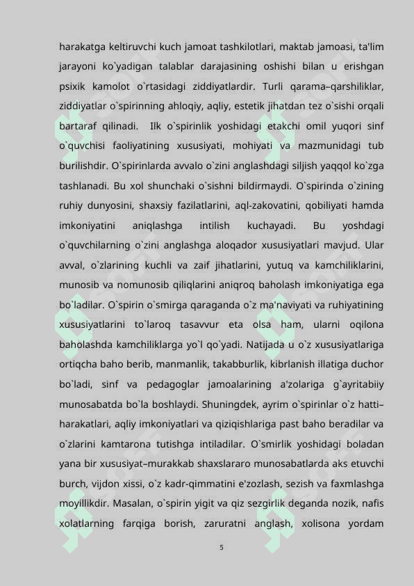 O'SMIRLIK VA ILK O'SPIRINLIK DAVRIDA OLIB BORILADIGAN KORRUKSION FAOLIYAT 5