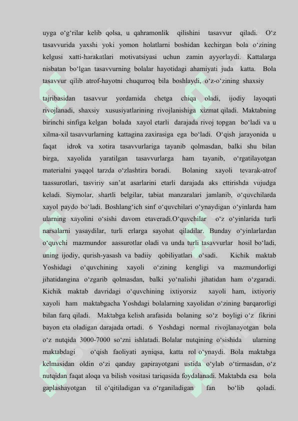 KICHIK MAKTAB YOSHIDAGI O'ZLASHTIRMASLIKNI BARTARAF ETISH YO'LLARI 7