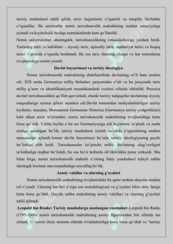 Nemis tarixshunoslik maktabi 25 4