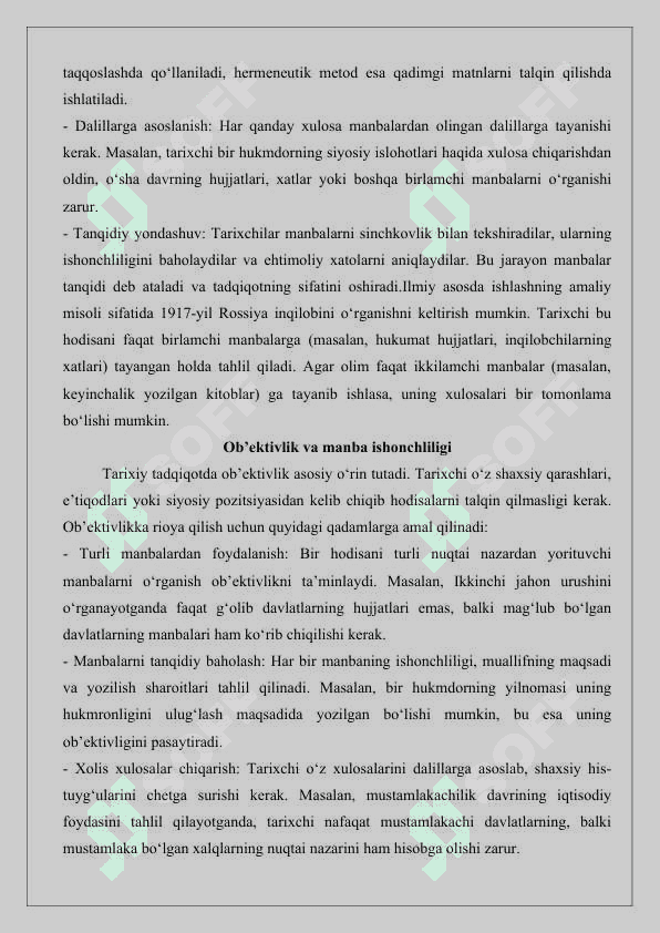 Tarixiy tadqiqot va uni olib borish uslublari haqida taqdimot tayyorlash 25 4