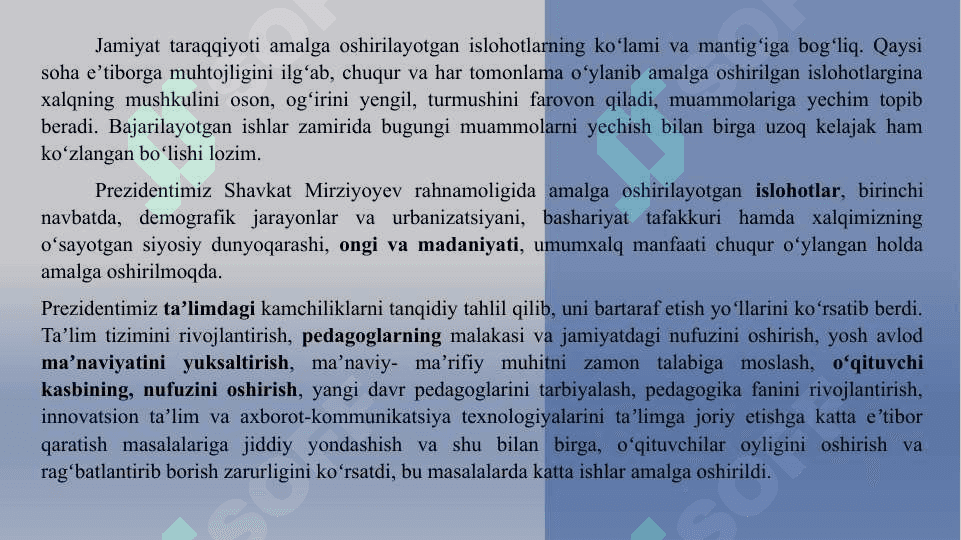 О‘zbekistonda oliy ta’lim sohasida olib borilgan islohotlar va uning istiqbollari 3