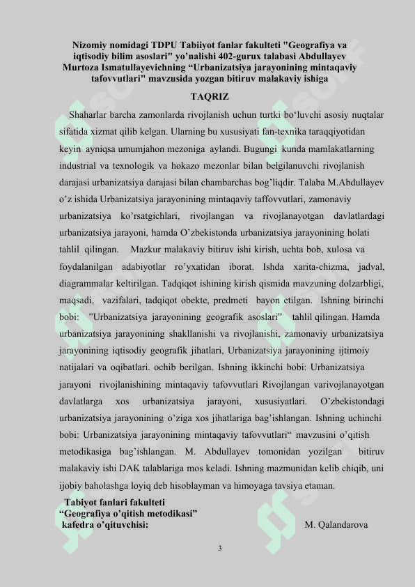 Urbanizatsiya jarayonining mintaqaviy tafovutlari 3