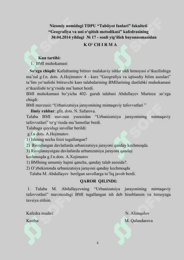 Urbanizatsiya jarayonining mintaqaviy tafovutlari 4