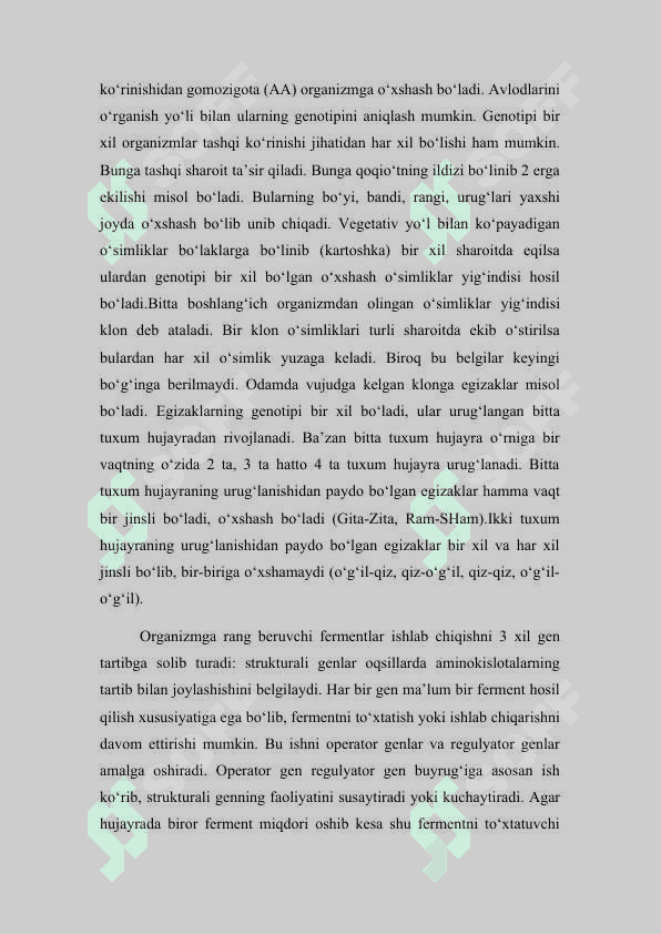 Allel va noallel genlar va ularning oʻzaro taʻsirida belgilarning irsiylanishi. irsiylanishi Reja: Genlarning-komplementar ta`siri 7
