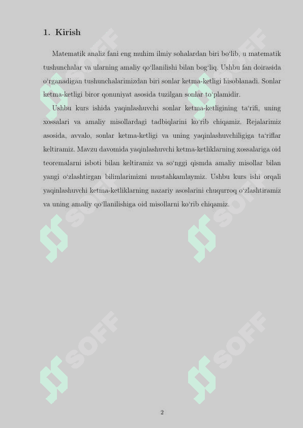 Yaqinlashuvchi ketma-ketliklarning xossalari 3