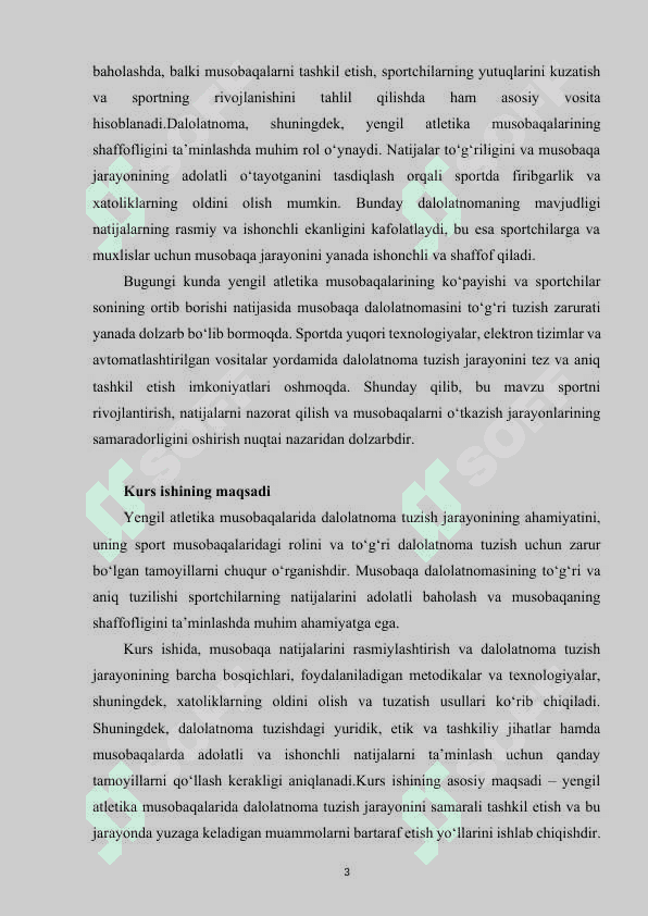 YENGIL ATLETIKA MUSOBAQA DALOLATNOMASINI TUZISHNING MAQSADI NIMA 3