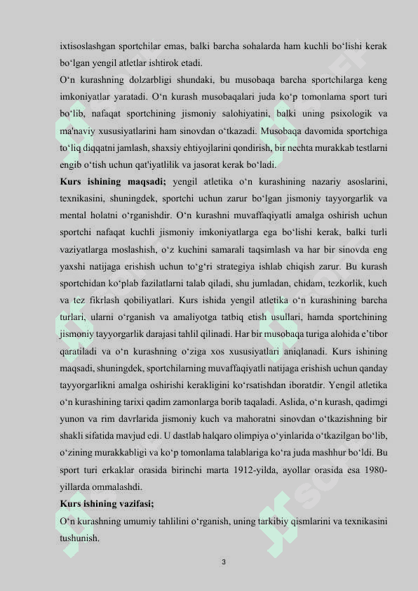 YENGIL ATLETIKA O‘N KURASH 3