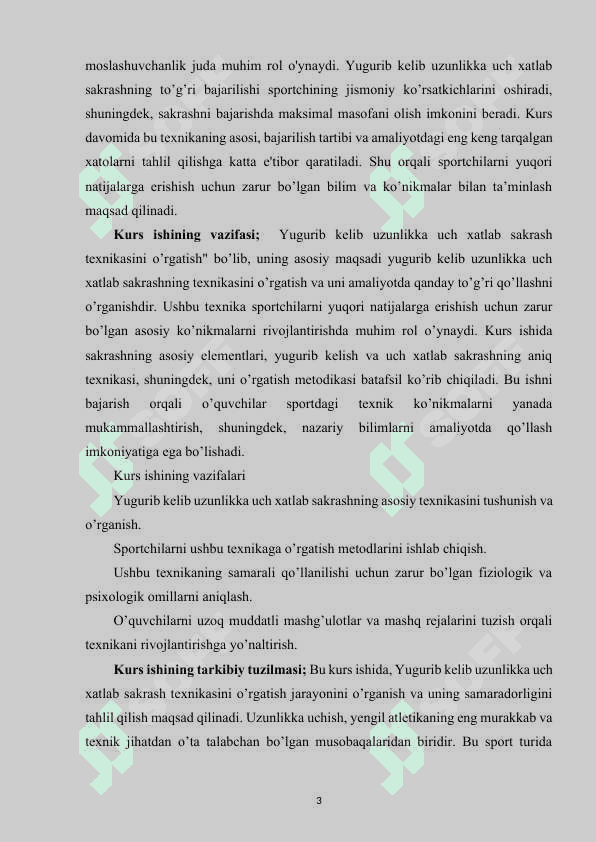 YUGURIB KELIB UZUNLIKKA UCH XATLAB SAKRASH TEXNIKASINI O‘RGATISH. 3
