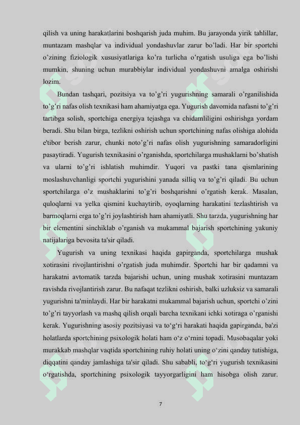 YUGURIB KELIB UZUNLIKKA UCH XATLAB SAKRASH TEXNIKASINI O‘RGATISH. 7