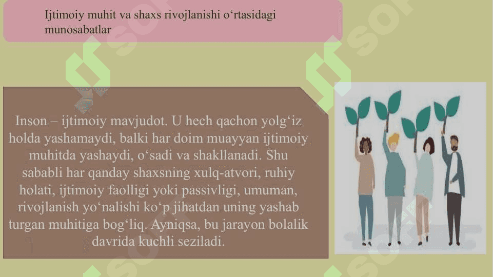 Ijtimoiy muhitning bolalar xulq-atvoriga ta’siri slayd 4