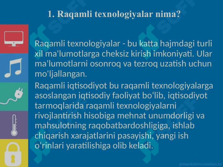 RAQAMLI TEXNOLOGIYALAR 3