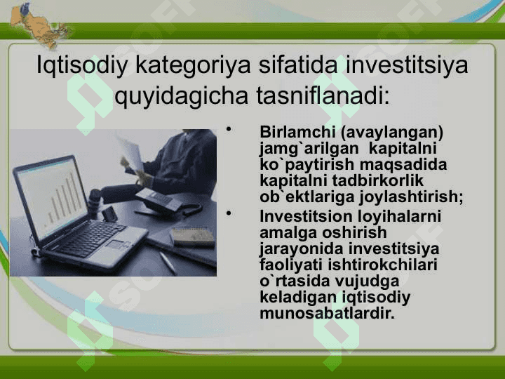 Investitsiya va uning funksiyalari 8