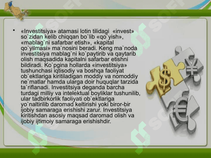 Investitsiya 6