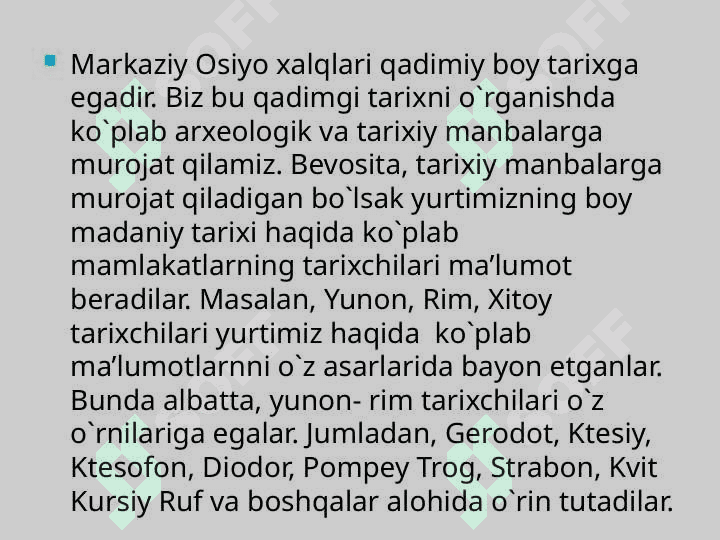Yunon tarixchilari asarlarida qadimgi O’rta osiyo tarixi masalasining yaratilishi 4