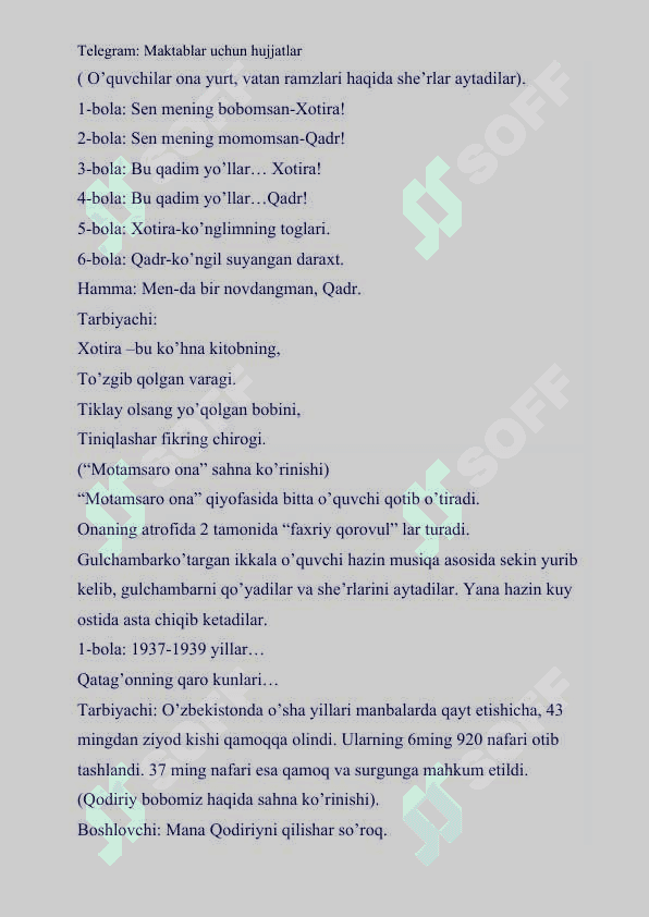 Xotira-muqaddas, Xotira-sharaf”  nomli tadbir sennari 3