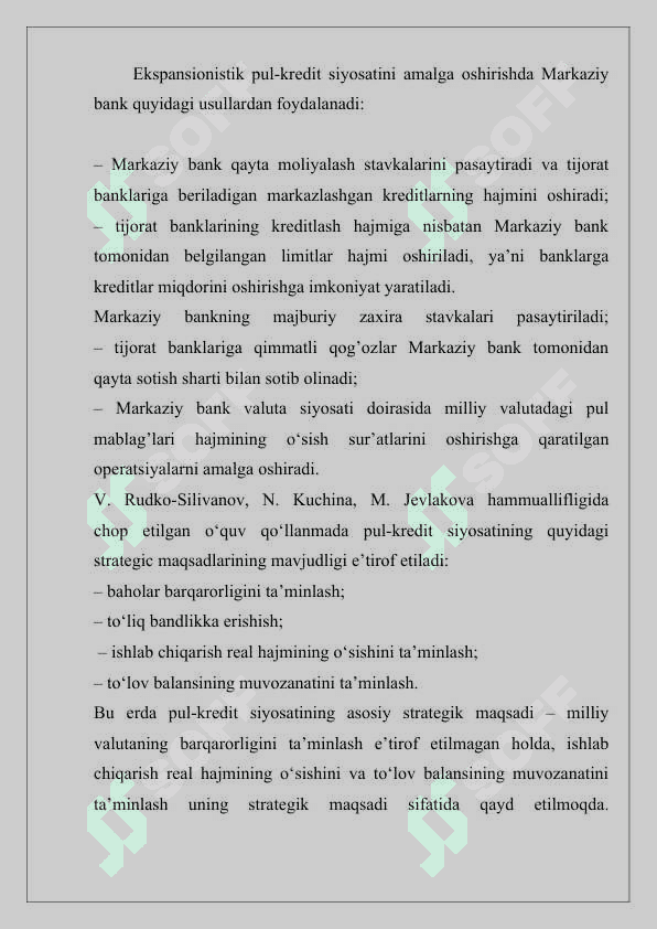 PUL KREDIT SEKTORINING TARKIBI 4