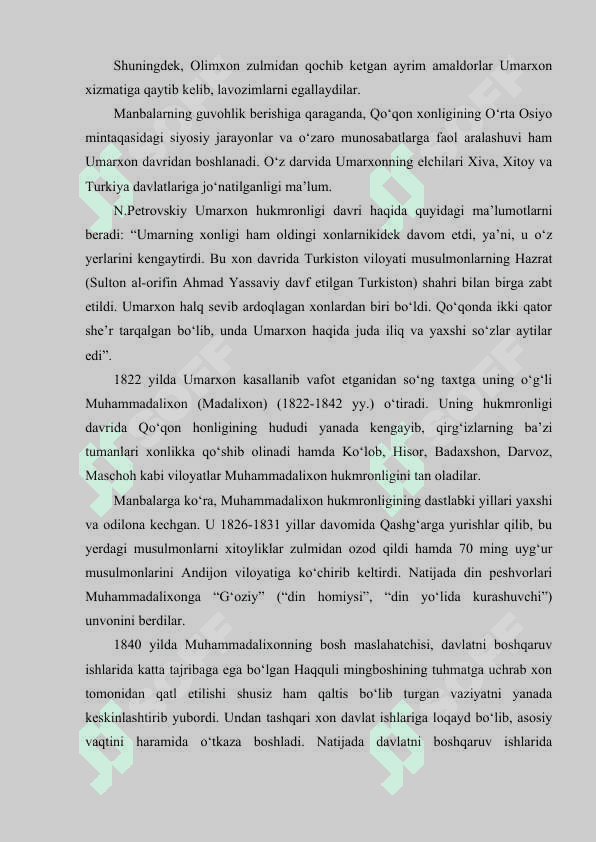 Qo‘qon xonligi davlatchiligi tarixi 5