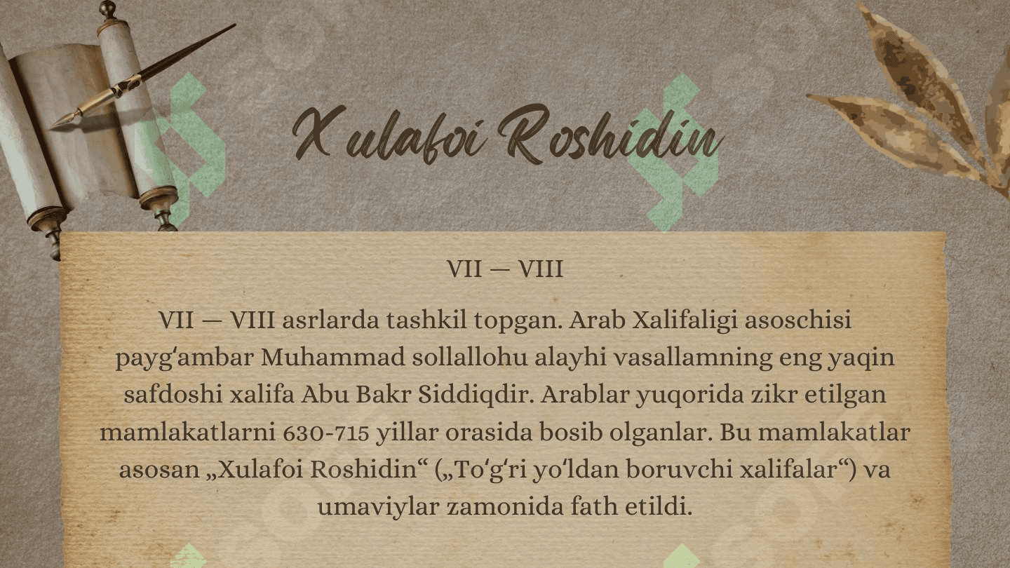 Arab xalifaligi (661-1258)6 3