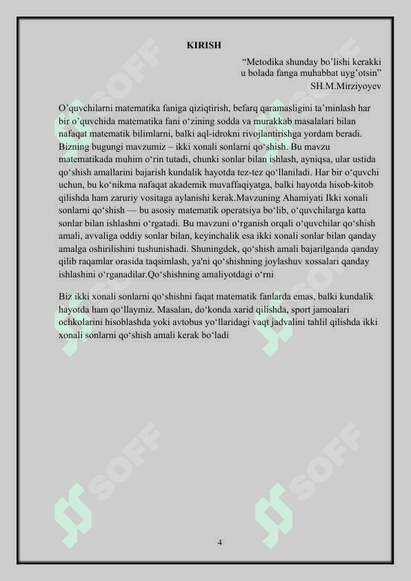 “Kattalik uzunlik massa” mavzusidagi dars ishlanmasi (mikro dars) 4