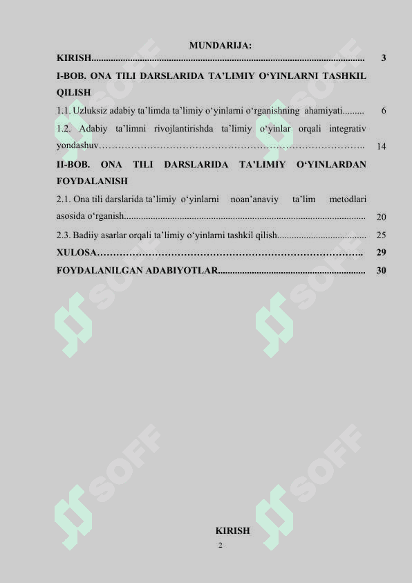 Ona tili darslarida ta’limiy o‘yinlardan foydalanish 2