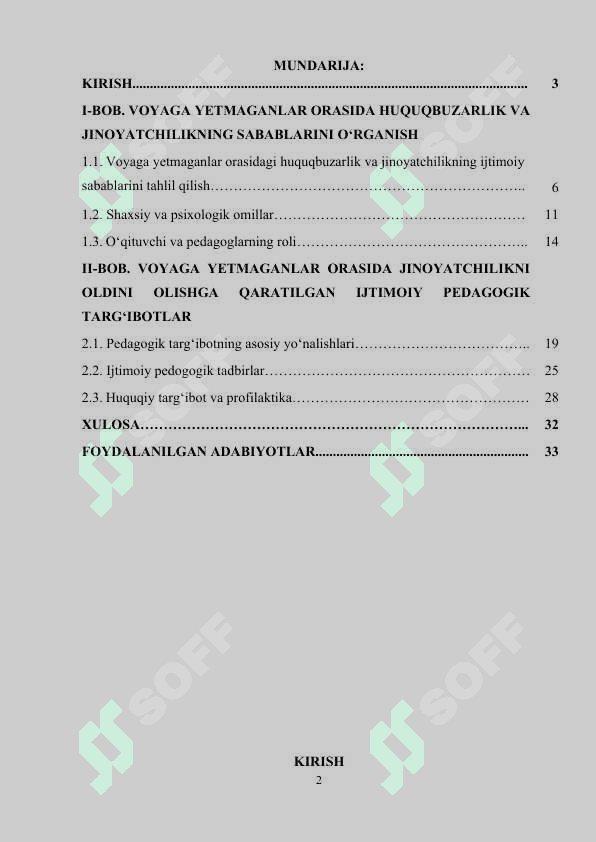 Voyaga yetmaganlar oʻrtasida turli xuquqbuzarlik va jinoyatchilarni oldini olishga qaratilgan ijtimoiy pedagogik targʻibotlar 2