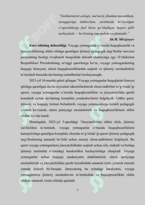 Voyaga yetmaganlar oʻrtasida turli xuquqbuzarlik va jinoyatchilarni oldini olishga qaratilgan ijtimoiy pedagogik targʻibotlar 3