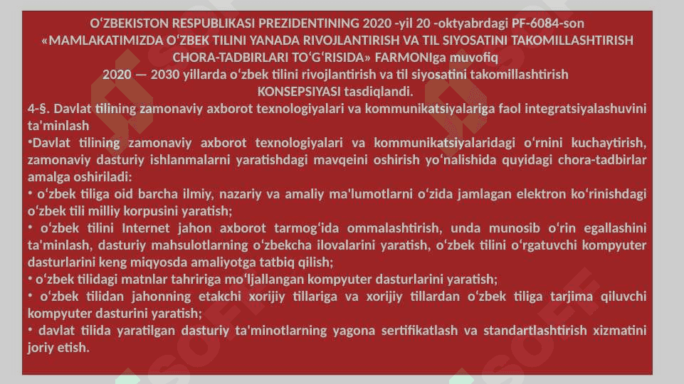 Kompyuter lingvistikasining rivojlanish tendensiyasi, yo‘nalishlari va metodlari 6