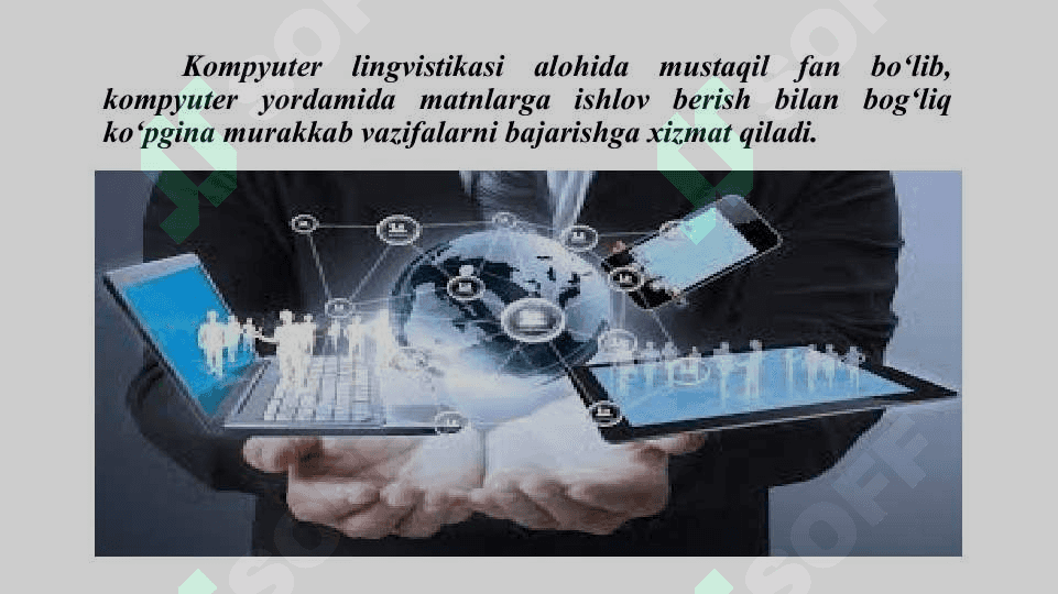 Kompyuter lingvistikasining rivojlanish tendensiyasi, yo‘nalishlari va metodlari 8