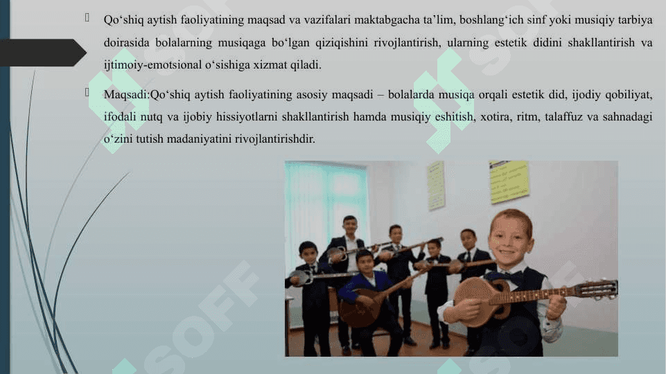 QO'SHIQ AYTISH FAOLIYATLARINING MAQSAD VA VAZIFALARI 3