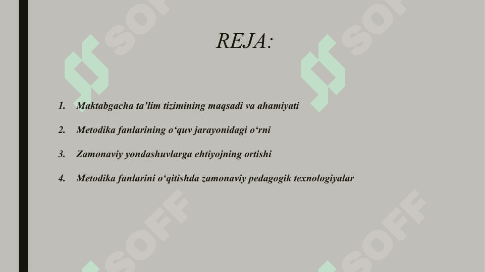 Maktabgacha ta'limda metodika fanlarini o'qitish texnologiyasiga zamonaviy yondashuvlar 2