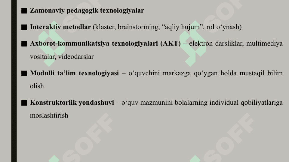 Maktabgacha ta'limda metodika fanlarini o'qitish texnologiyasiga zamonaviy yondashuvlar 3