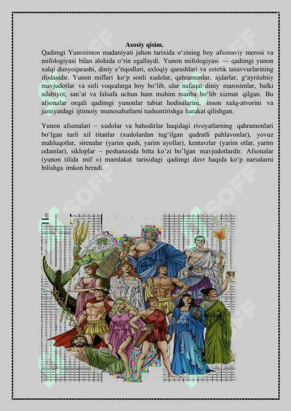Qadimgi Yunonistonda fan” Mavzuni o‘rganish va referat tayyorlash. 3